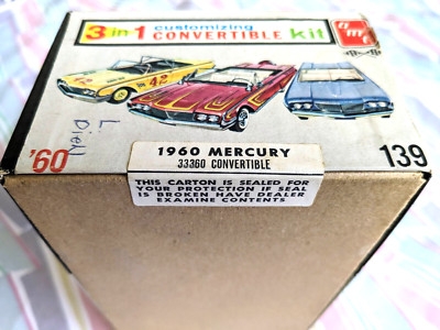 SUPER RARE! ***FACTORY-SEALED *ORIGINAL VINTAGE AMT 1960 MERCURY CONV KIT **NIB!