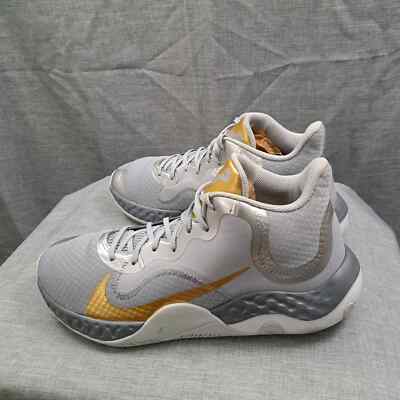 Nike Renew Elevate Basketball Shoes/Sneakers Size Cool Grey Metallic  Gold