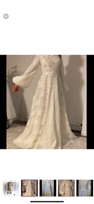 AUTHETIC CUSTOM MADE TEUTA MATOSHI WHITE IVORY MYSTIC GOWN