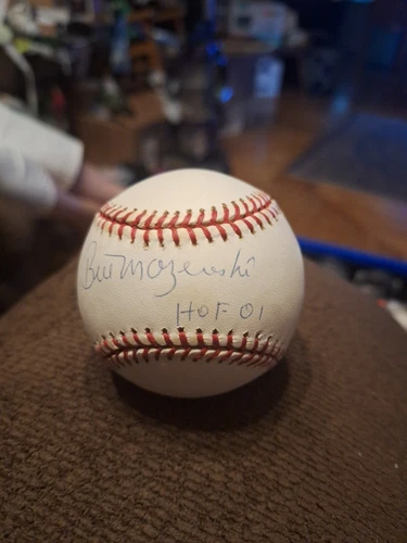 Bill Mazeroski HOF 01 Signed National League Baseball CAS COA