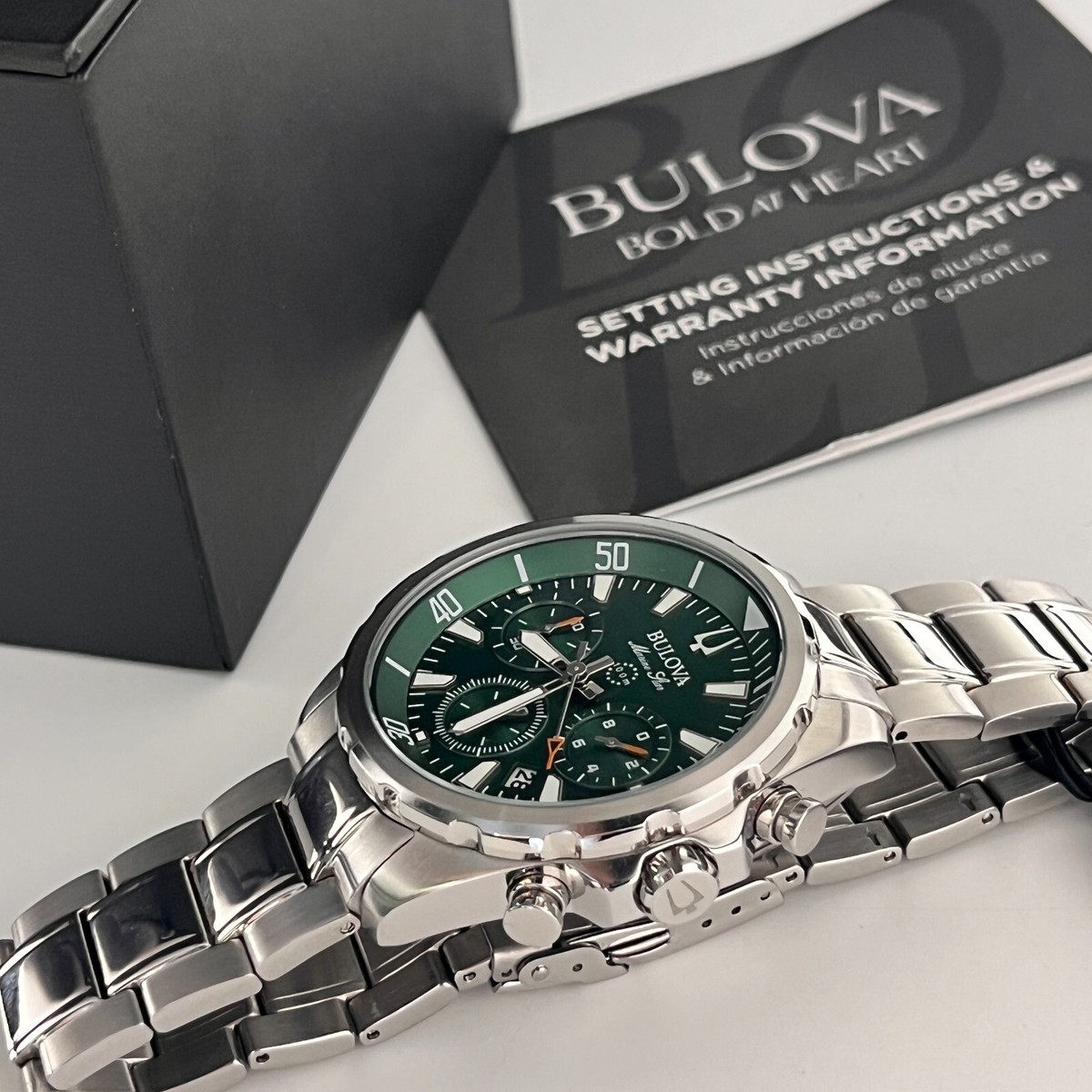 Bulova Marine Star Quarz Herrenchronograph 96B396 Edelstahl