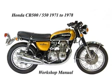 HONDA CB500 / 550 1971 to 1978 WORKSHOP MANUAL - PDF Files