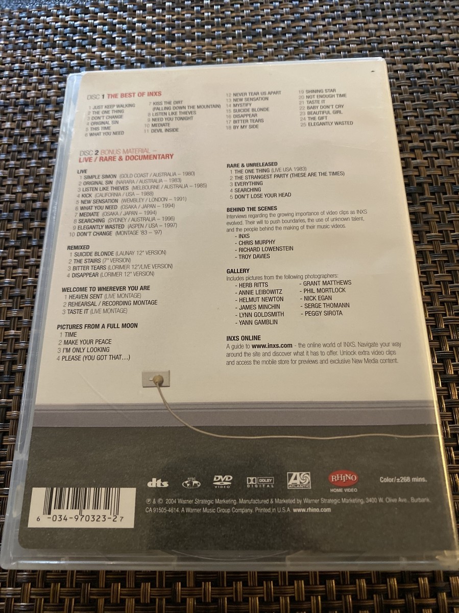 INXS: I'm Only Looking - The Best Of (DVD, 2004, 2-Disc Set VG