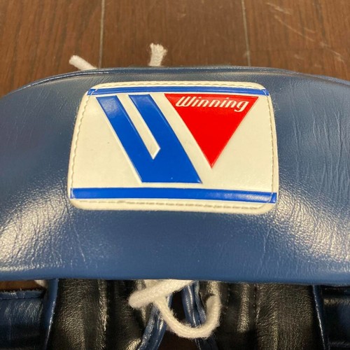 Winning Boxing Headgear FG-2900 Navy M size Used - Picture 3 of 4