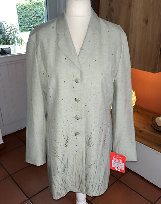 Jackett Blazer Jose de Wolff Paris Größe 40/M Damen lintgrün Neu mit Etikett 1a!