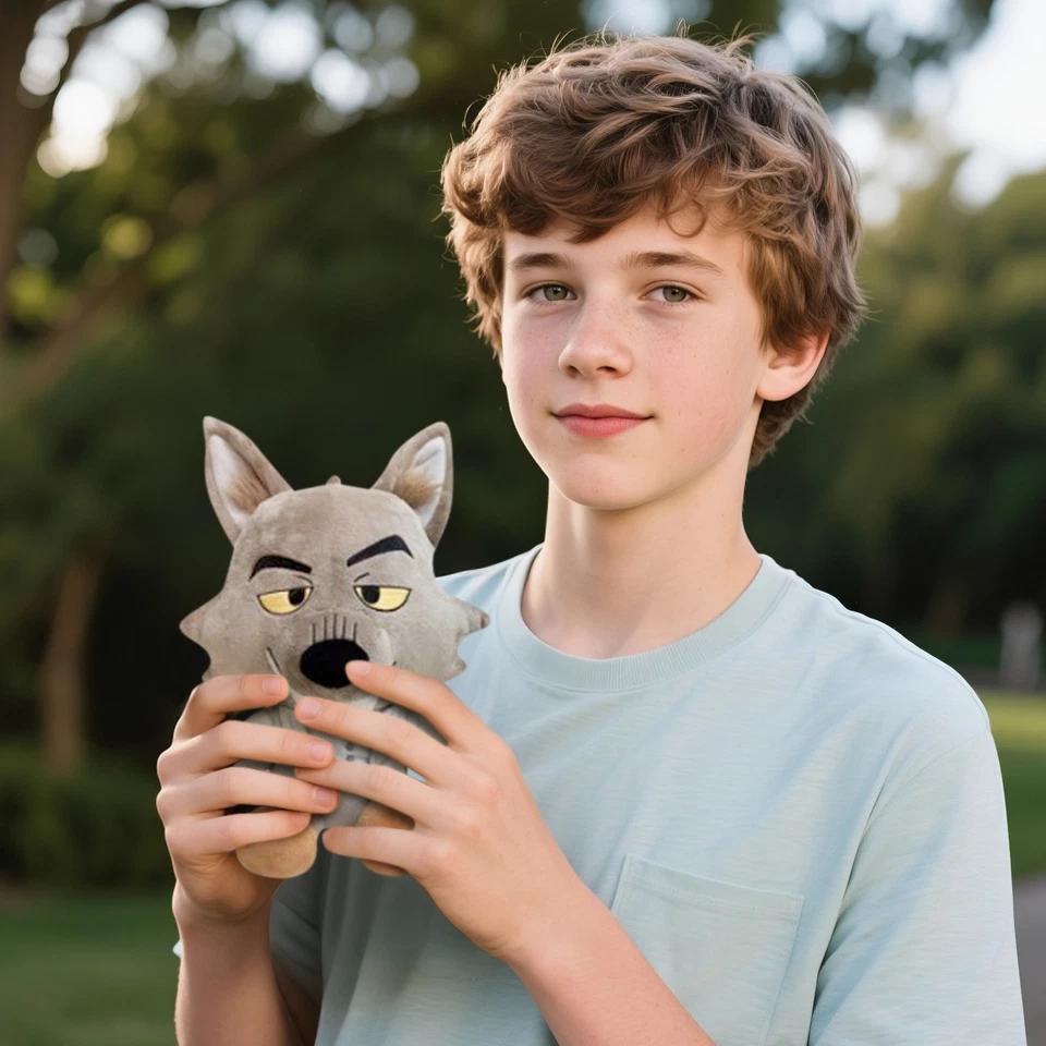 25 CM The Bad Guys Plüschtier Mr. Wolf weiches Stofftier Puppe - Bild 4 von 4