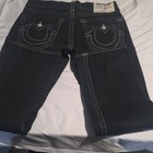 True Religion World Tour Black Men's Jeans Straight Fit Logo Button 5-Pocket De… — photo 1