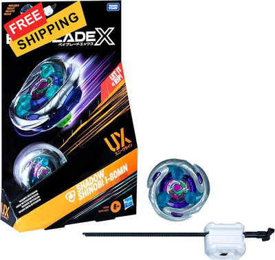 Beyblade X Shadow Shinobi 1-80MN UX Starter Pack Set with Defense