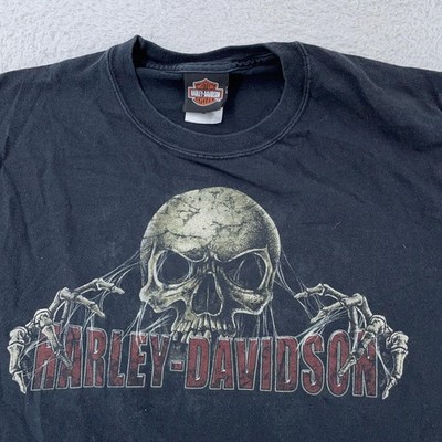 Harley-Davidson Escape from Alcatraz Skeleton T-Shirt Medium Prison Motorcycle