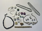 Huge Vintage Costume Jewelry Lot Sarah Coventry West Germany Rhinestone Art Deco