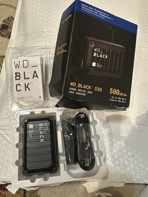 WD  D30 500GB Game Drive for PlayStation and Xbox External USB Portable SSD
