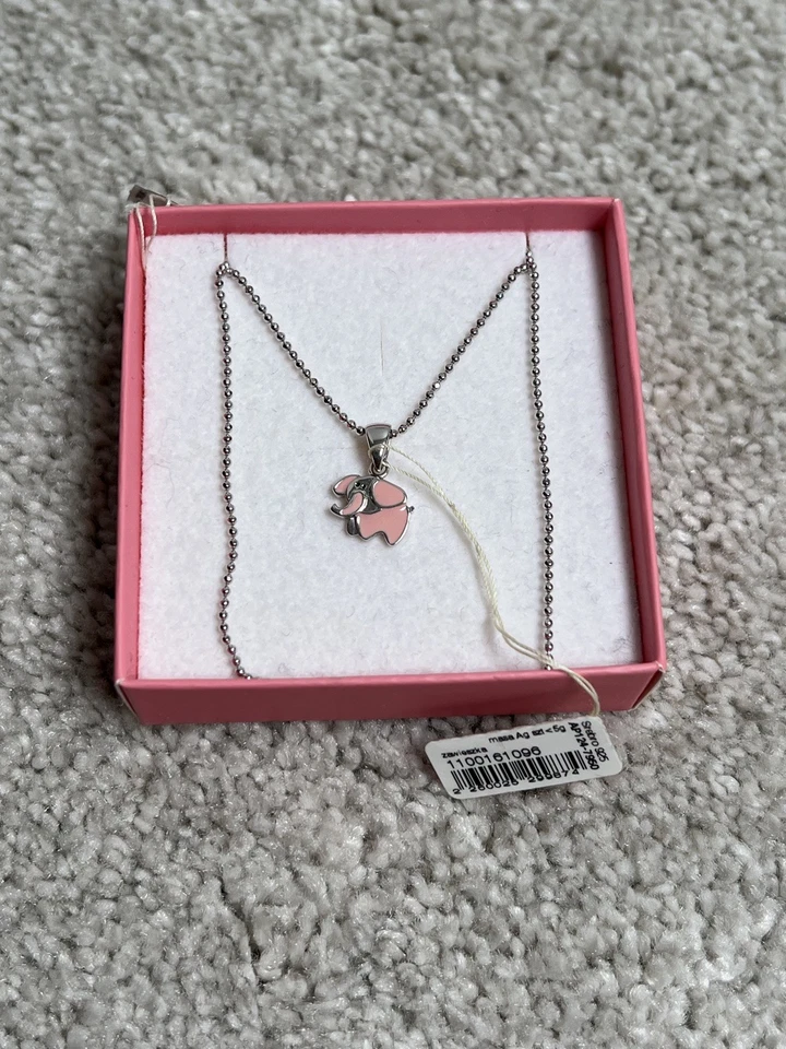 TOTALMENTE NUEVO Collar Colgante Cadena Plata de Ley 925 Niños Niñas Joyería Foto 2 de 4