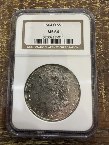 1904-O Morgan Silver Dollar $1 - NGC MS64 - Brilliant Uncirculated - New Orleans