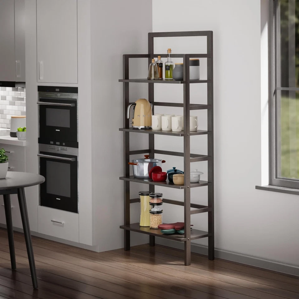 Wood Aiden 4-Tier Baker's Rack - Coffee - Image 4 of 4