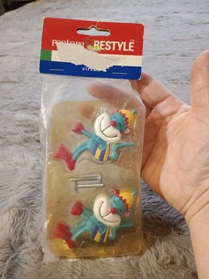 VINTAGE 1997 Restore & Restyle CIRCUS MONKEY Drawer Pulls Set of 2 BRAND NEW