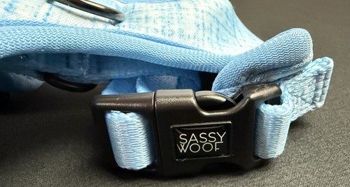 Sassy Woof Adjustable Dog Harness & Leash Colorful Blue Size XX-SMALL XXS NEW! - Picture 7 of 7
