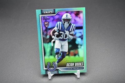 2026 Topps Flagship Football #333 Deion Burks Aqua Rainbow RC Indianapolis Colts