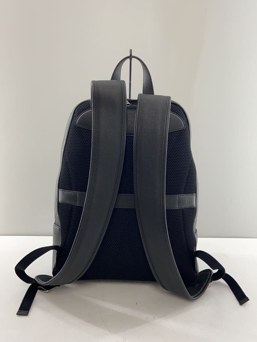 Gucci GG Jumbo Backpack Daypack Black Silver Leather Double Zipper