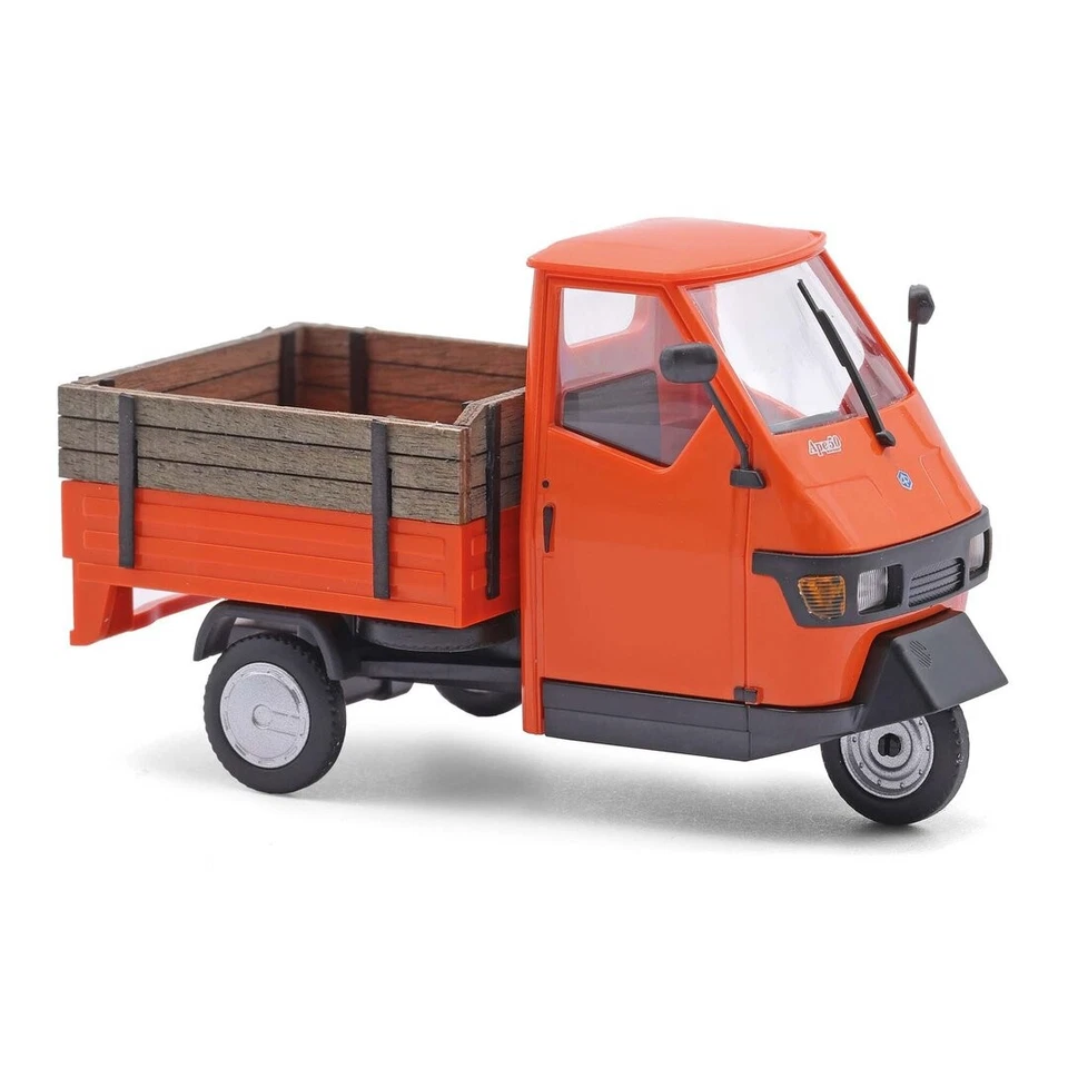 Busch 60005 Piaggio Ape 50 mit Holzaufsatz, Bj. 2006, 1:43, NEU - Modellauto - Bild 1 von 1