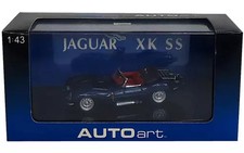 Jaguar XK SS 1/43 Mini Car Blue Display Model with Case 14Y+ JAPAN