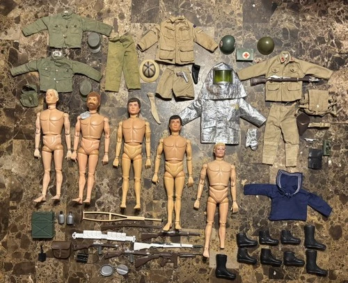 ULTRA RARE - Vintage GI Joe Figure Lot - HASBRO 1960s - Accessories - READ MORE
