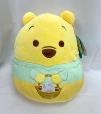 New Squishmallows 10 Disney Winnie the Pooh Bear Easter Basket Egg Plush Toy