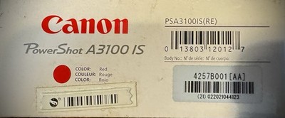Canon PowerShot A3100 IS 12.1MP Digital Camera - Silver for sale