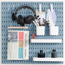 Pegboard Combination Kit Wall Mounted Storage Set with 4 Pegboards 