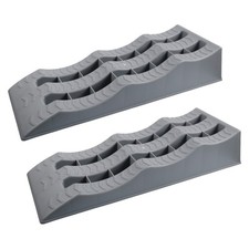 2 Pieces RV Wheel Chock Ramp Slip-Resistant-Slip Surface Vehicle Aid Stable