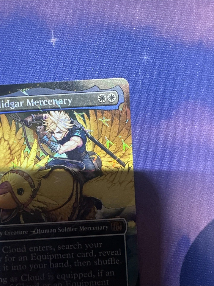 Cloud, Midgar Mercenary (Chocobo Track Foil) Final Fantasy Foil CLEAN/MINT - Image 3 of 4