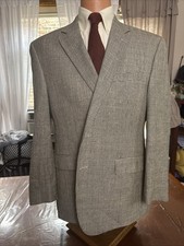 Men  s Silk Lauren Ralph Lauren Houndstooth Size 44R Blazer