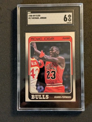 1988 Fleer - #17 Michael Jordan SGC 6