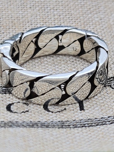 Gucci Ring ,Interlocking G , 6 mm , Sterling Silver, Size 6 , New - Picture 5 of 8