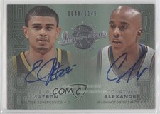 2001 Upper Deck Inspirations /1149 Earl Watson Courtney Alexander #111 Auto 0s55