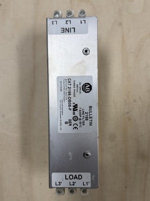 Allen Bradley Bulletin Line Filter Cat No. 2198-DB08-F Ser. B Used