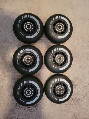 AOWESM 6 Inline Skate WheeIs 76mm Roller Wheels