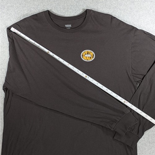 Vans Off The Wall Long Sleeve T-Shirt Black XL Skate Logo Streetwear - Picture 8 of 10