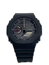 CASIO G-SHOCK Solar Analog-Digital Black Rubber Watch Excellent JAPAN