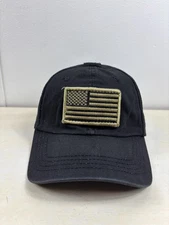 Condor Hat Cap Strap Back Black Mesh Tactical Patch American Flag Mens Military