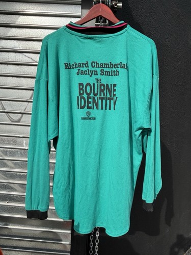 Vintage 80s BOURNE IDENTITY Video Towne Store Movie Promo Men’s large LS Shirt