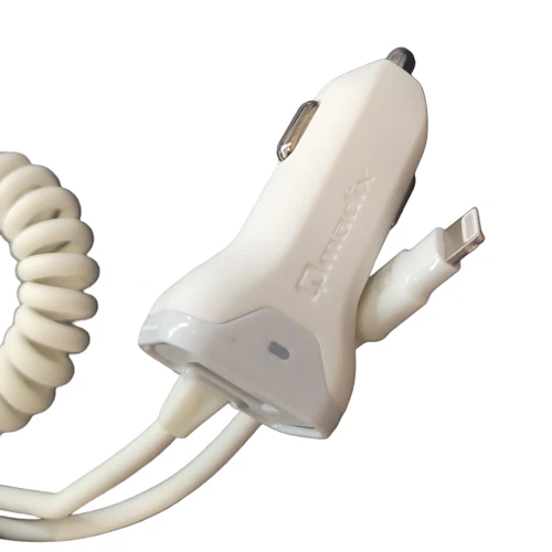 Cargador de coche QMADIX original OEM con USB extra para iPhone 6, 6s, 6 Plus, 6s Plus Foto 4 de 4