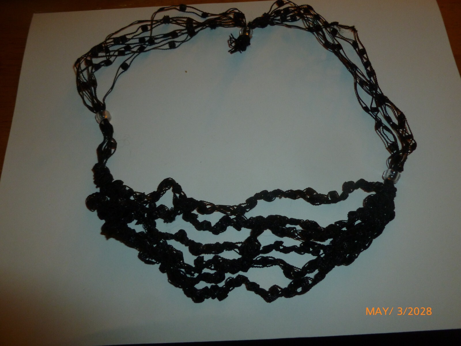 Vintage Thread Handmade Gypsy Dramatic Black Wove… - image 3