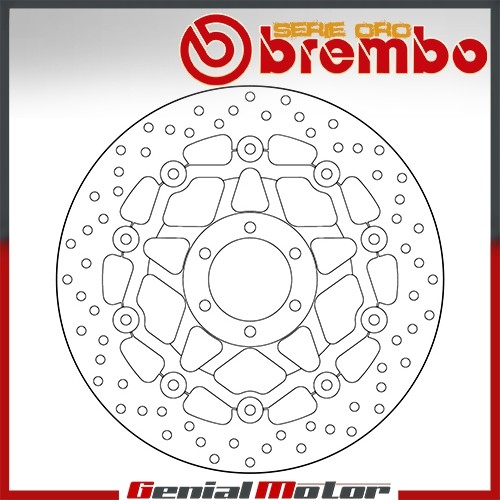 Disco Freno Flotante Brembo Oro Delantero Moto Morini Granpasso 1200 2008 > 2011 - Imagen 1 de 2