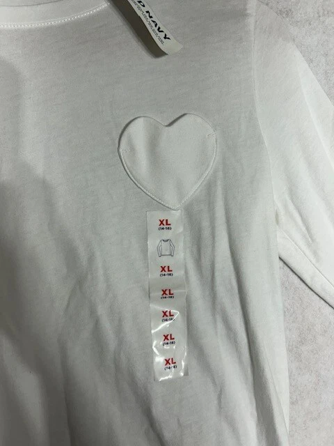 Old Navy Lot of 2 Girls Short Sleeve Softest T-Shirt XL 14-16 Plus Black & White - Image 3 of 4