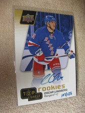 2016 Upper Deck National Convention Top Shelf Rookies /125 Oscar Lindberg Auto