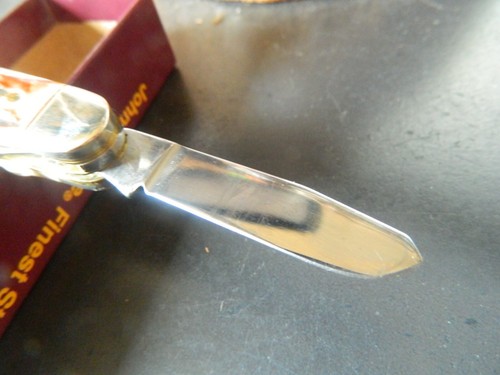 JOHN PRIMBLE KNIVES 4" CLOSED STAG HANDLE STOCKMAN 3 BLADES HC STANLESS ST.3531S - Picture 14 of 24