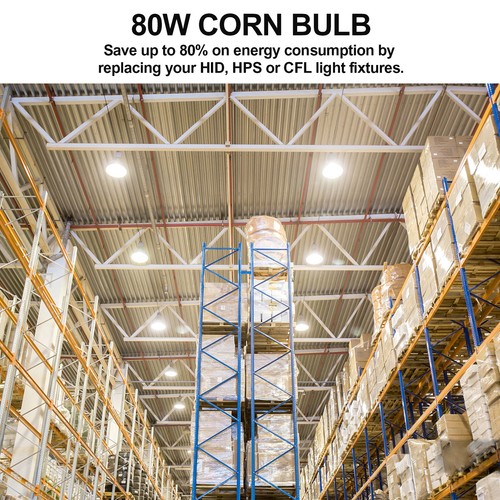 LED Corn Light Bulb 300W For Warehouse Barn Garage Commercial High Bay Fixture - Picture 9 of 12
