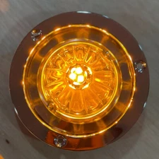 JML 1156 AMBER LED Bulb ONLY 1 Wire for Watermelon Glass Lens (SET/4)