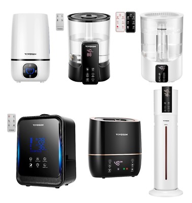 VIVOSUN 4L/4.5L/5L/6L/9L Air Humidifier w/ Essential Oil Box & Remote Control