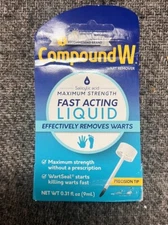 Compound W Fast Acting Liquid Salicylic Acid Wart Remover 0.31 Fl Oz
